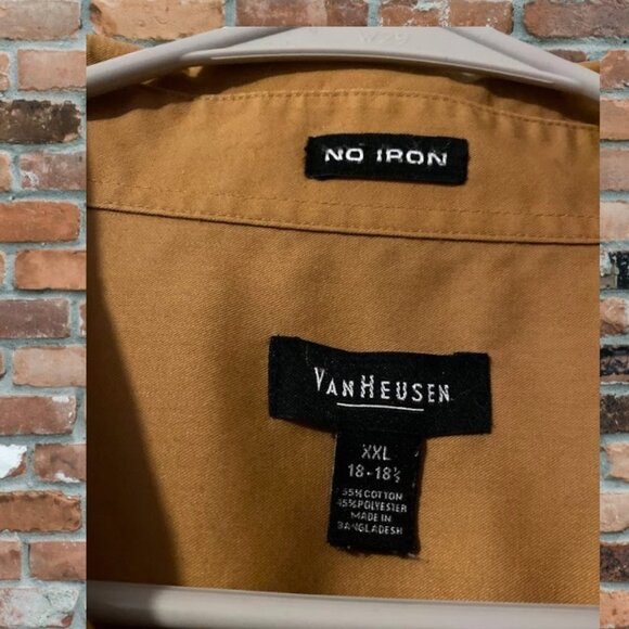 Van Heusen Brown Button Down Shirt - Picture 2 of 8